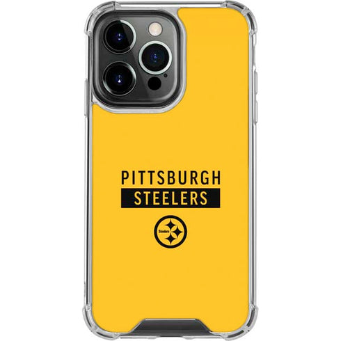 NFL Pittsburgh Steelers Yellow Performance Series iPhone 16 Pro Clear Case